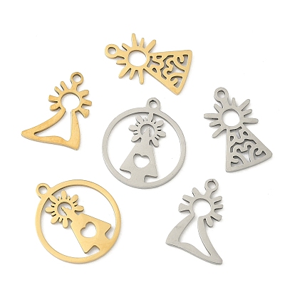 201 подвески из нержавеющей стали для лазерной резки, очарование Вирхен дель Пилар