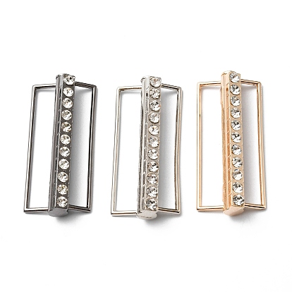 Пряжки для ремня со стразами из сплава, для пуховика ветровка аксессуары для одежды, прямоугольные