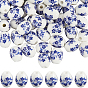 60шт. фарфоровые бусины ручной работы, рис с цветочным узором