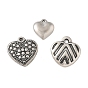 304 подвески из нержавеющей стали в тибетском стиле, сердце