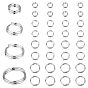 40Pcs 4 Styles 925 Sterling Silver Split Rings, Double Loops Ring, No 925 Stamp