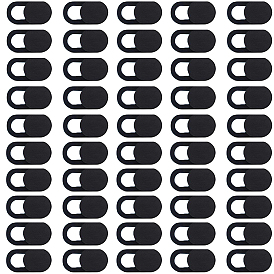 50Pcs ABS Plastic Self-Adhesive Webcam Covers, Slide Camera Blockers For Mobile Phone Computer Laptop, Oval