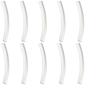 10шт. трубка 925 бусины из стерлингового серебра