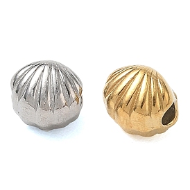304 Stainless Steel Beads, Shell Shape