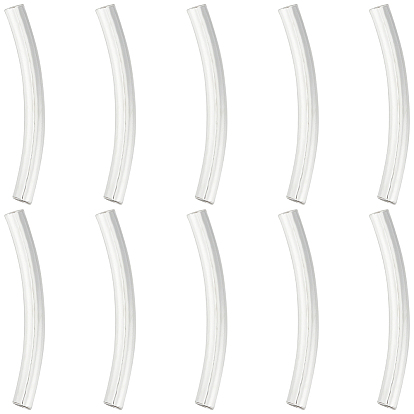 10шт. трубка 925 бусины из стерлингового серебра