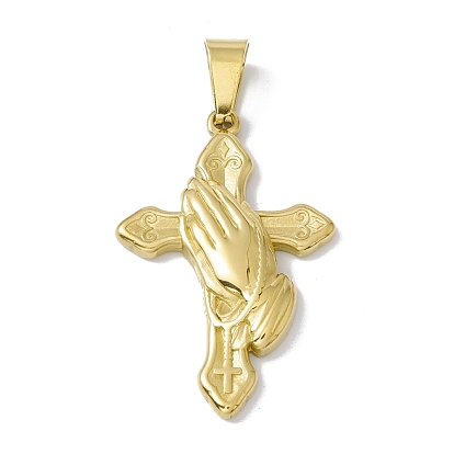 304 подвески из нержавеющей стали, долговечный, крест с молитвой