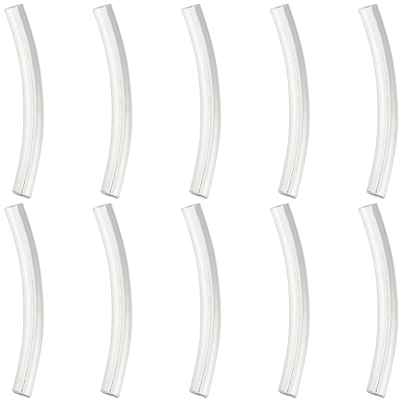 10шт. трубка 925 бусины из стерлингового серебра