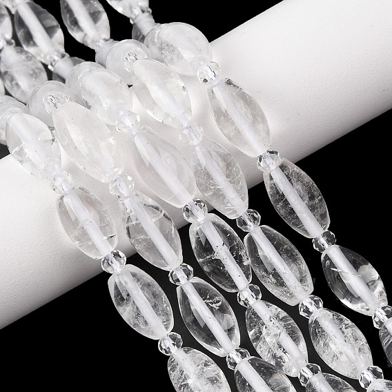 Природных кристаллов кварца бисер нитей, горного хрусталя, рис, с бисером