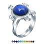 Anillo de estado de ánimo de tortuga, cambio de temperatura color emoción sensación acrílico anillo ajustable, joyas de aleación de zinc para mujer
