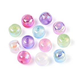 УФ-покрытие прозрачные смоляные шарики, имитация шарики глаза кота, радужный, колонка