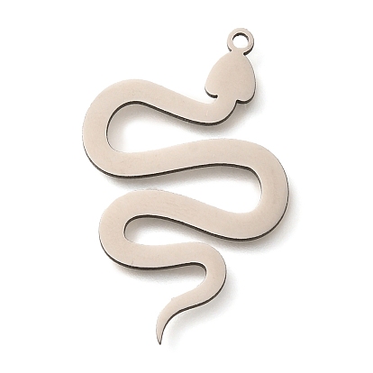 201 подвески из нержавеющей стали, лазерная резка, очарование змеи, анти-тускнение