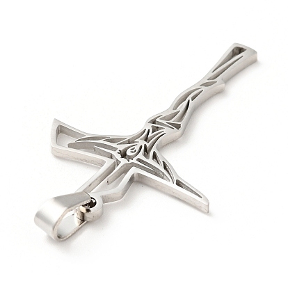 201 Stainless Steel Pendants, Crucifix Cross