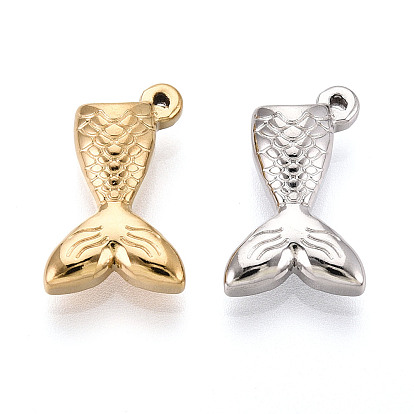 304 подвески из нержавеющей стали в форме рыбьего хвоста