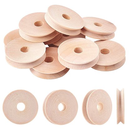 Chinese Cherry Wood Wheel, Toy Accessories, Flat Round