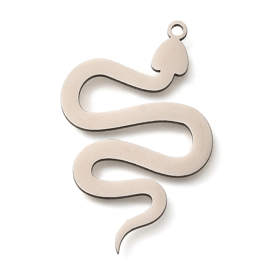 201 подвески из нержавеющей стали, лазерная резка, очарование змеи, анти-тускнение
