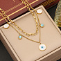 Chic Eye Necklace Set - Stainless Steel Jewelry for Women, Fashion Collarbone Chain N1162
