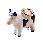 Pendentifs en laiton imprimés, charmes de vache, or