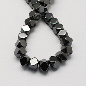 Non-magnetic Synthetic Hematite Beads Strands, Faceted, Grade A, Octagon