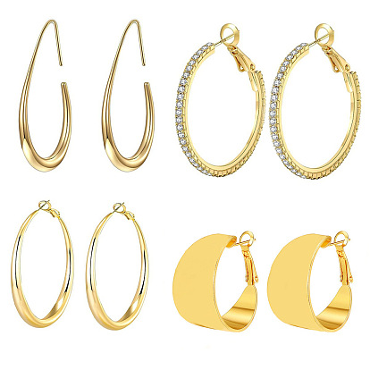 Латунные серьги обруча