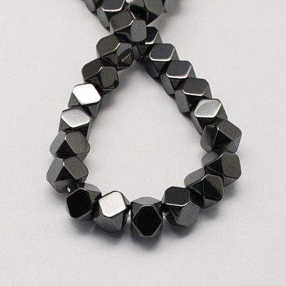 Non-magnetic Synthetic Hematite Beads Strands, Faceted, Grade A, Octagon