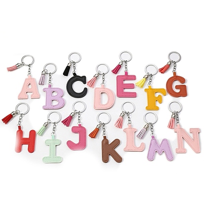 Брелки из искусственной кожи, украшения для сумок и кошельков, алфавит