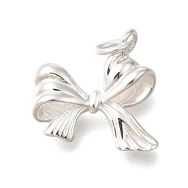 925 подвески в виде бантика из стерлингового серебра, с прыжковых колец