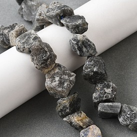 Природные лабрадорита бисер нитей, грубый необработанный камень, самородки