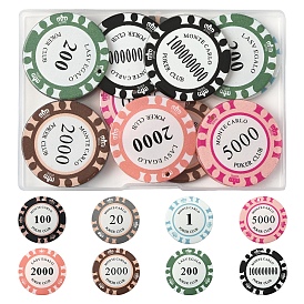 16шт 8 цветные непрозрачные акриловые подвески, плоско-круглые, разменная монета