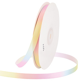 50 полиэфирная лента градиентного цвета в ярдах, плоская лента цвета радуги, для ювелирных изделий, ремесленное производство