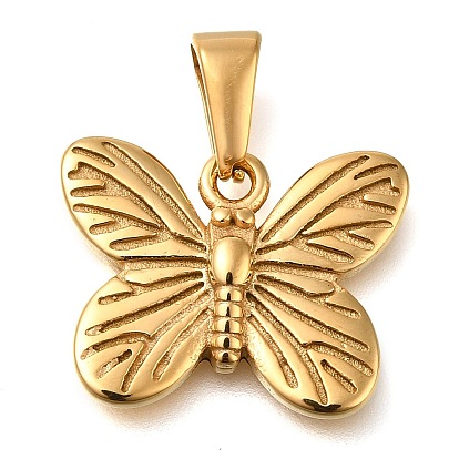 Ионное покрытие (ip) 304 подвески из нержавеющей стали, бабочки прелести