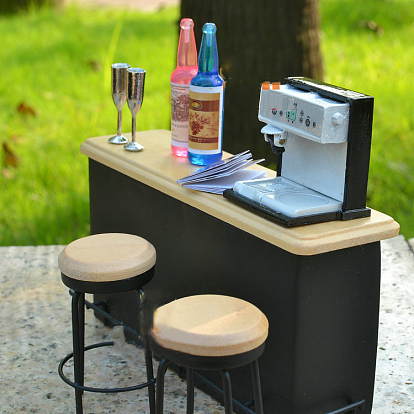 China Factory Wood Mini Bar Counter & Chair Set, Miniature