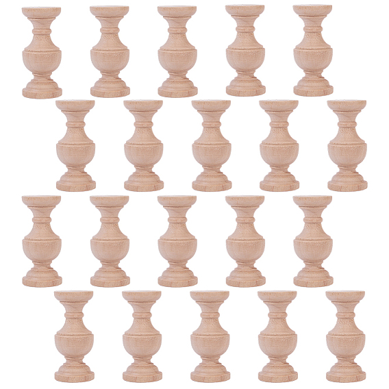 Rubber Wood Support, Ornate Wall Accent for Home & Furniture Decoration
