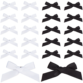 60шт. 2 цвета атласные броши, бантик с железными булавками для лацканов