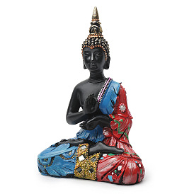 Resin Buddha Figurines, for Home Office Desktop Decoration