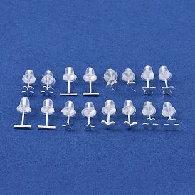 999 Sterling Silver Stud Earrings for Women, with 999 Stamp