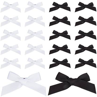 60шт. 2 цвета атласные броши, бантик с железными булавками для лацканов