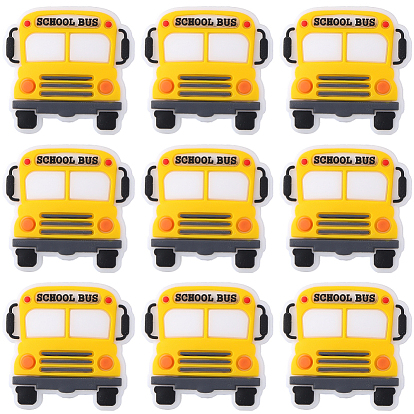 10шт. экологически чистые силиконовые бусины для школьного автобуса