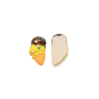 Resin Cabochons, DIY for Mobile Phone Decoration & Bobby Pin Accessories, Ice Cream