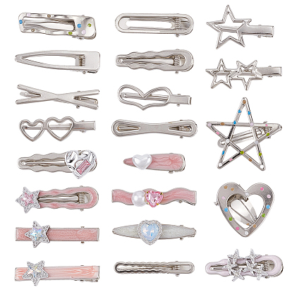 Шпильки для волос из цинкового сплава и смолы, аксессуары для волос для женщин и девочек