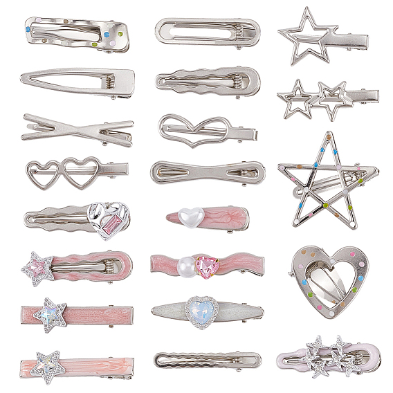 Шпильки для волос из цинкового сплава и смолы, аксессуары для волос для женщин и девочек