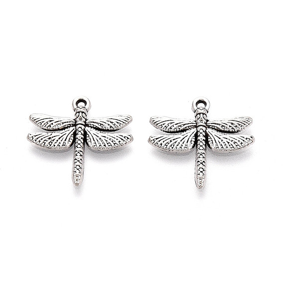 Сплавочные подвески тибетского стиля, стрекоза прелести, без кадмия и без свинца