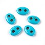 Synthetic Turquoise Links Connectors, Oval
