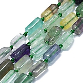 Natural Fluorite Beads Strands, Nuggets