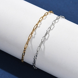 304 браслеты из нержавеющей стали со скрепками для женщин