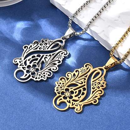 201 подвеска из нержавеющей стали с лазерной резкой в виде цветка и музыкальной ноты, цепочка-коробка для женщин и мужчин