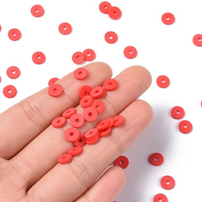DIY Beads Jewelry Kits, Including Disc/Flat Round Handmade Polymer Clay Beads, Heishi Beads, Flat Round Acrylic Beads