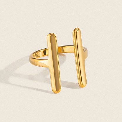 304 Stainless Steel Cuff Open Rings for Women