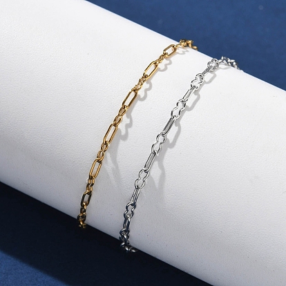 304 браслеты из нержавеющей стали со скрепками для женщин