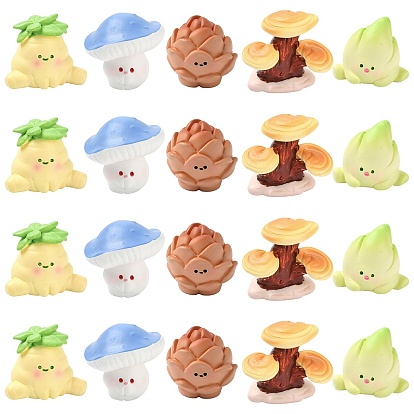 20 шт. 5 стили мини-моделирование смолы, для кукольных аксессуаров, притворяющихся опорными украшениями