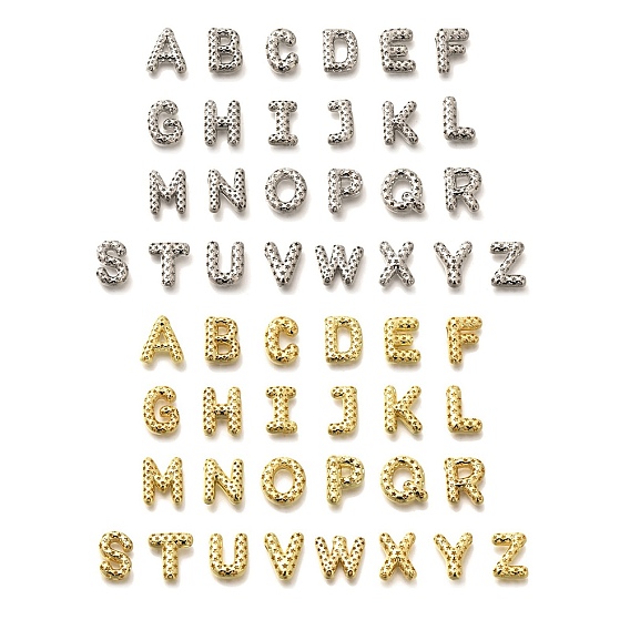 Полые медные подвески, стойки покрытие, долговечный, без кадмия и без свинца, подвески с буквой az~z